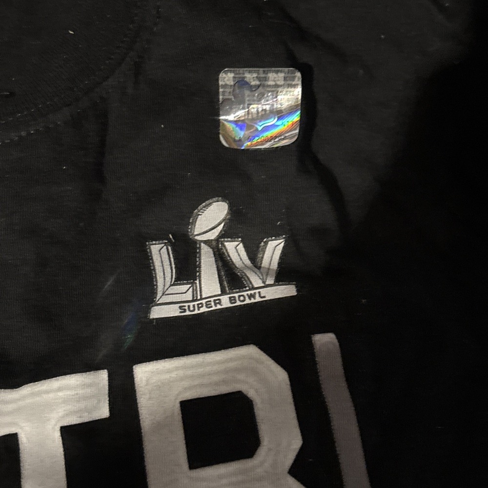 Super Bowl LV 55 Shirt Black XL Kansas City Chiefs Tampa Bay Buccaneers Fanatics - Picture 2 of 4